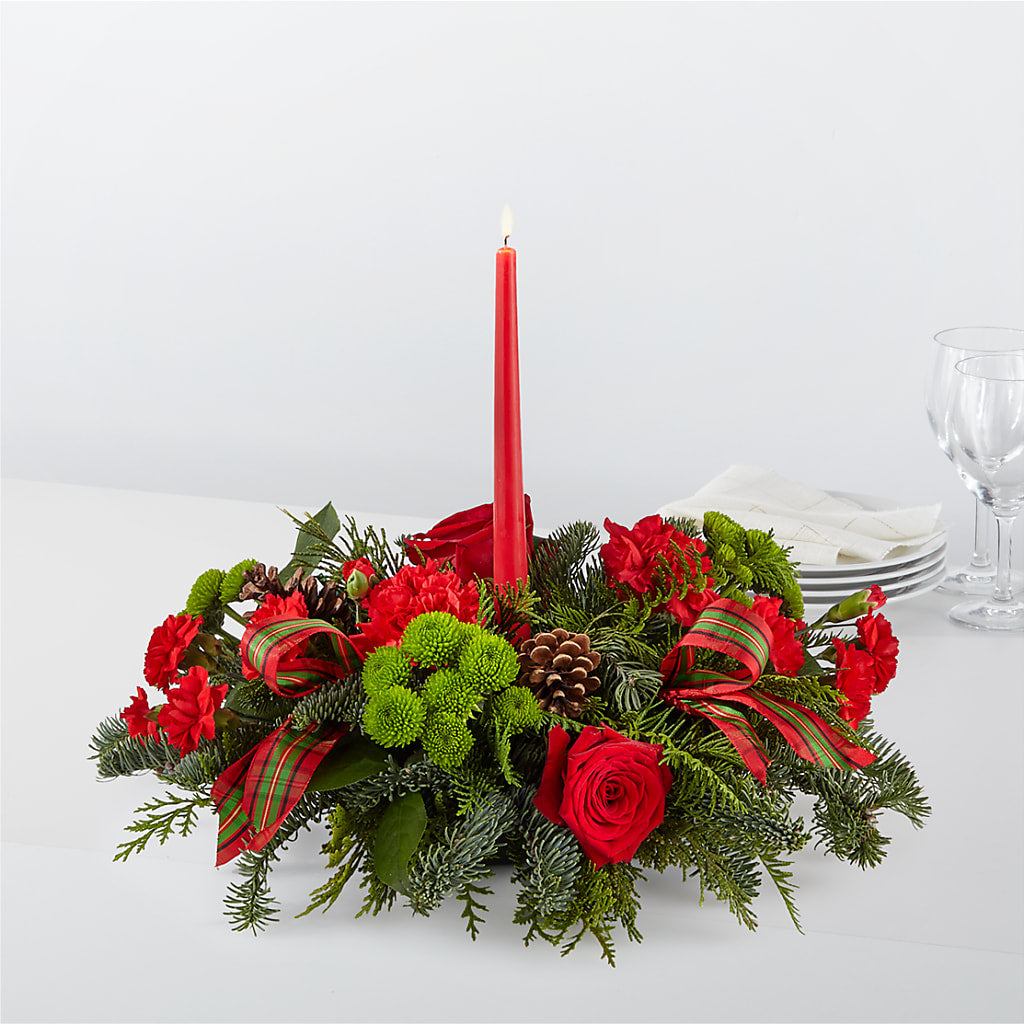 By the Candlelight Centerpiece – BLUEMOON FLORAL & GIFT, Denver CO