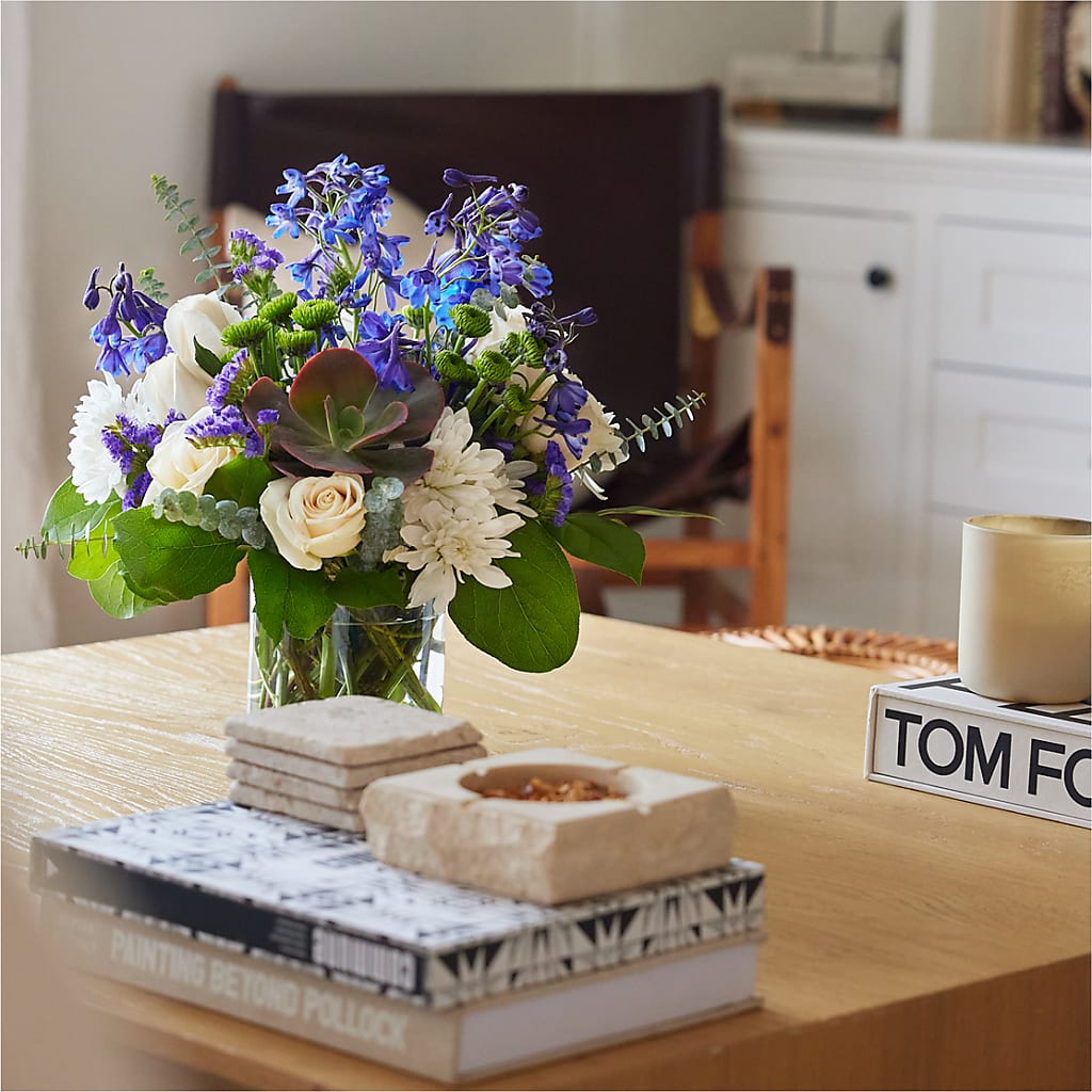 Cerulean Waves Bouquet – BLUEMOON FLORAL & GIFT, Denver CO