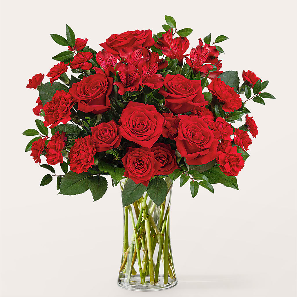Brilliant Ruby Bouquet – BLUEMOON FLORAL & GIFT, Denver CO