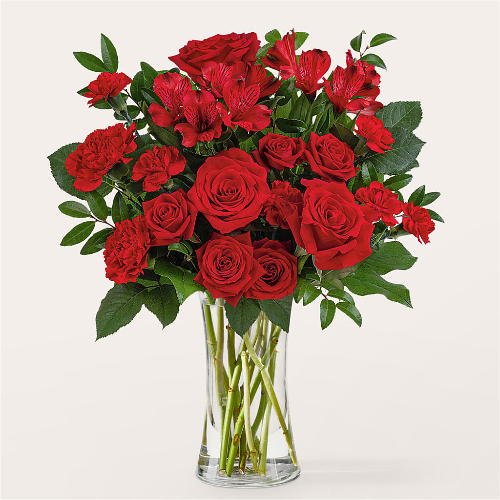 Brilliant Ruby Bouquet – BLUEMOON FLORAL & GIFT, Denver CO