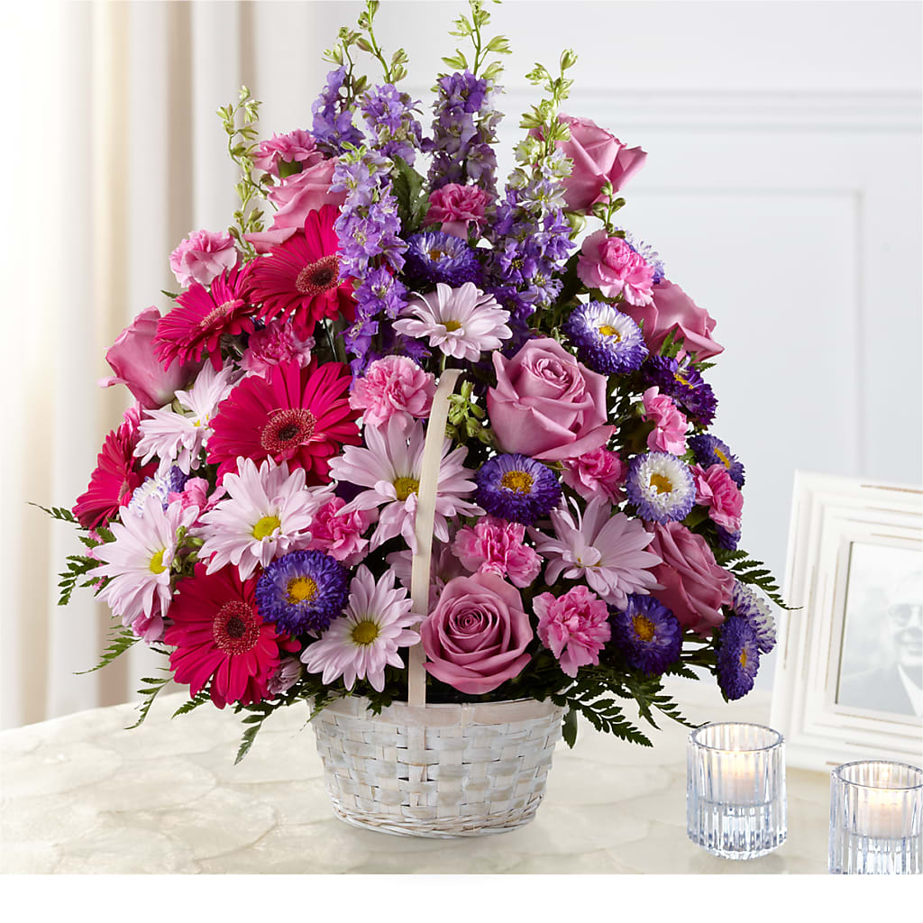 Pastel Peace Basket – BLUEMOON FLORAL & GIFT, Denver CO