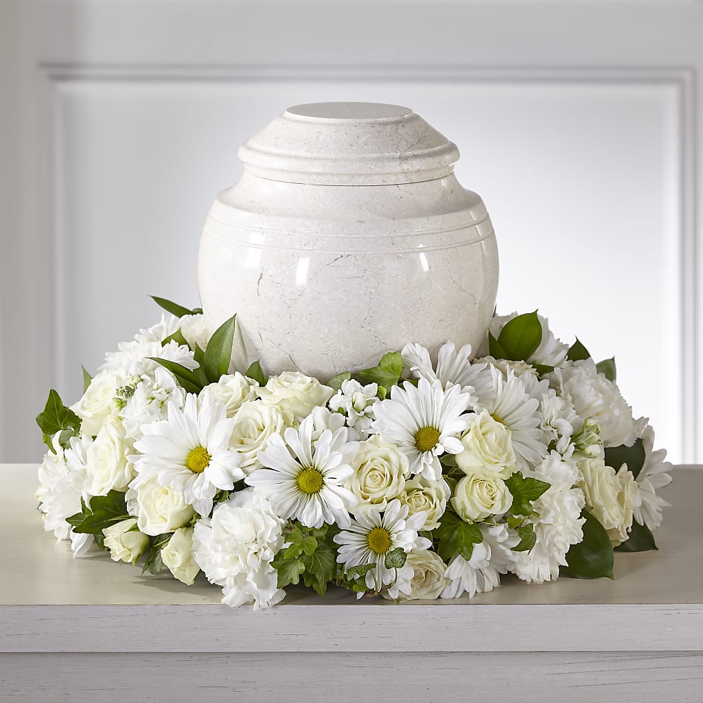 Ivory Gardens Cremation Adornment – BLUEMOON FLORAL & GIFT, Denver CO