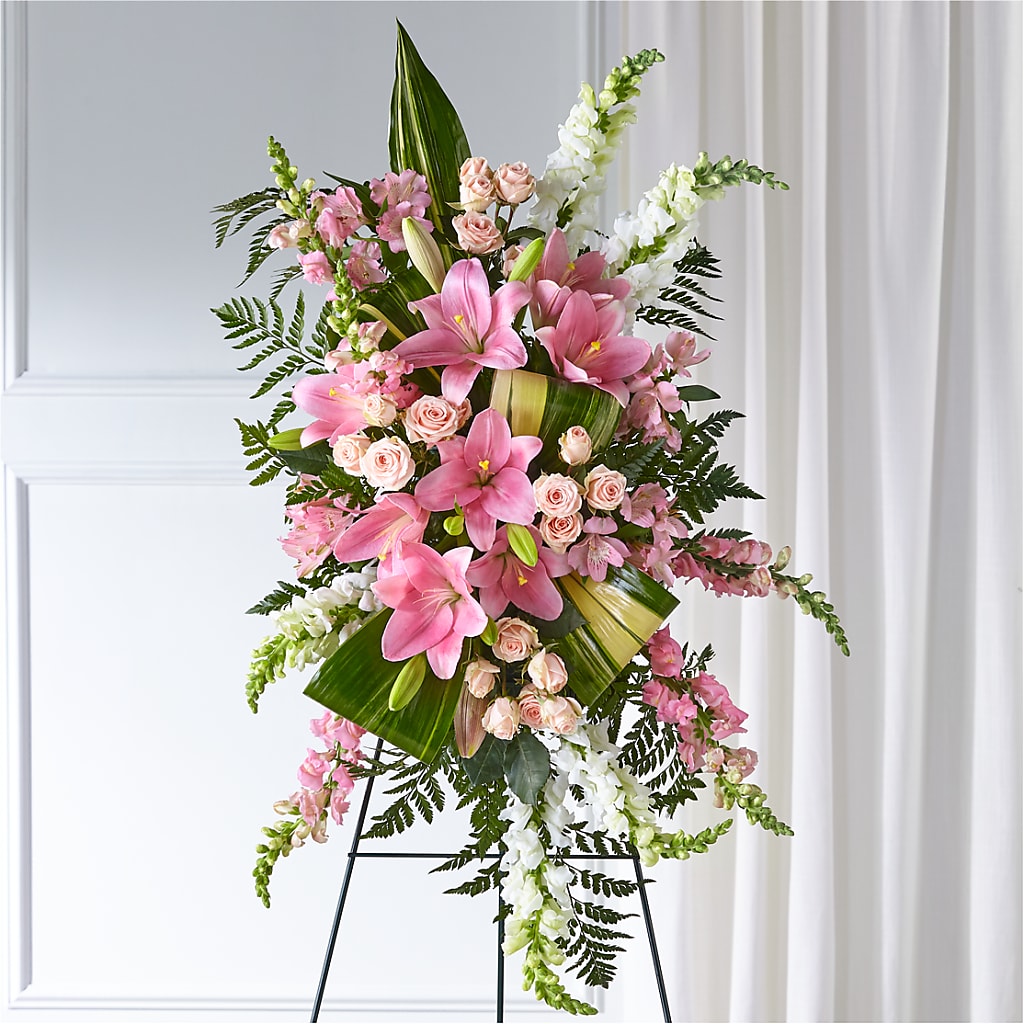 Elegant Embrace Standing Spray – BLUEMOON FLORAL & GIFT, Denver CO