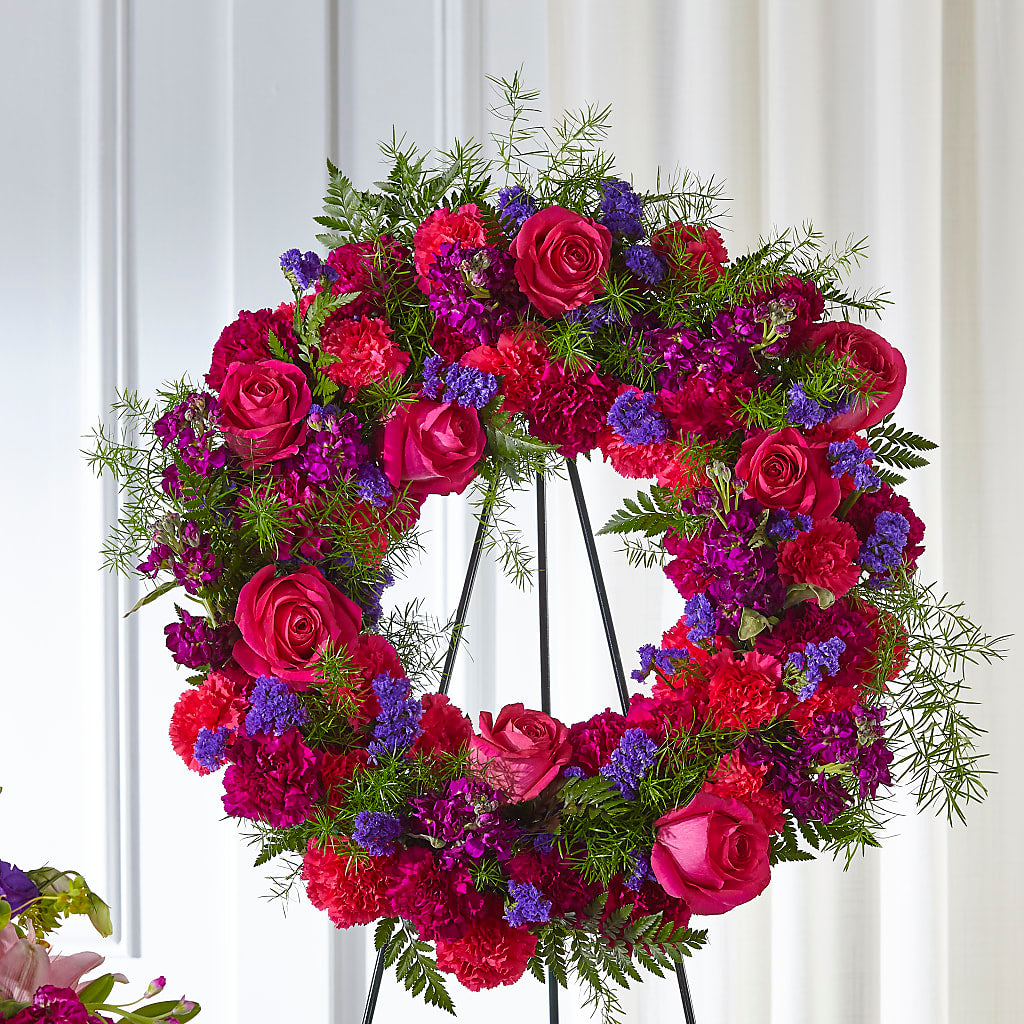 Calming Colors Wreath – BLUEMOON FLORAL & GIFT, Denver CO