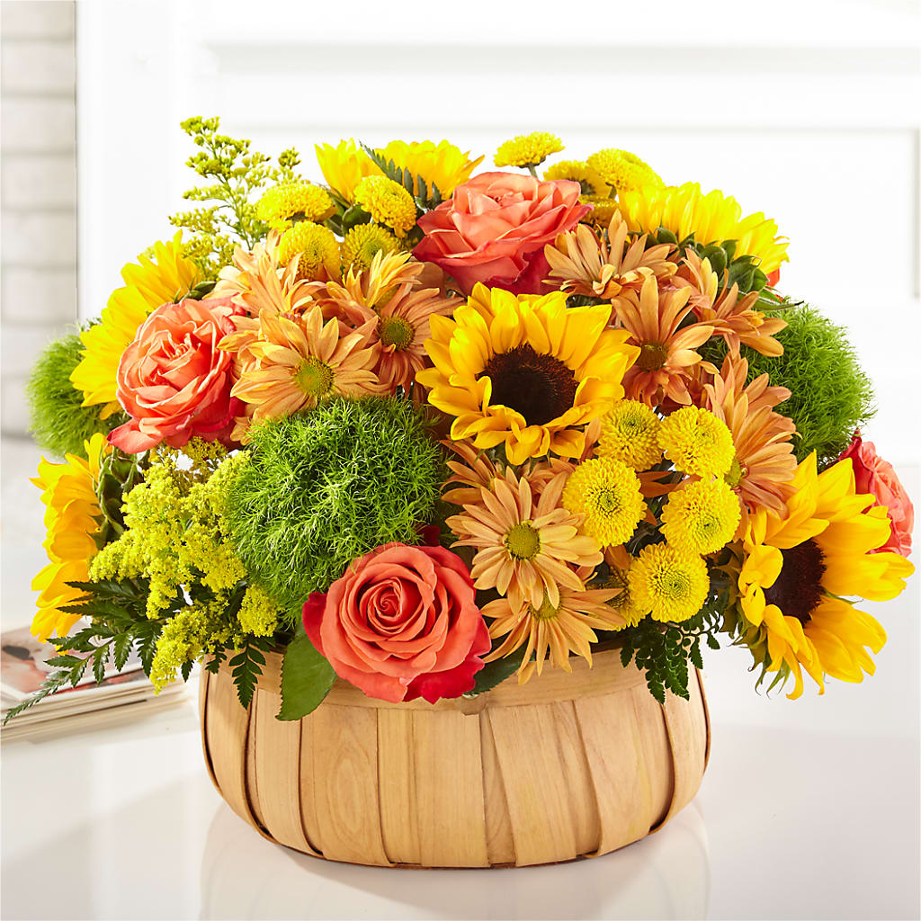 Harvest Sunflower Basket – BLUEMOON FLORAL & GIFT, Denver CO