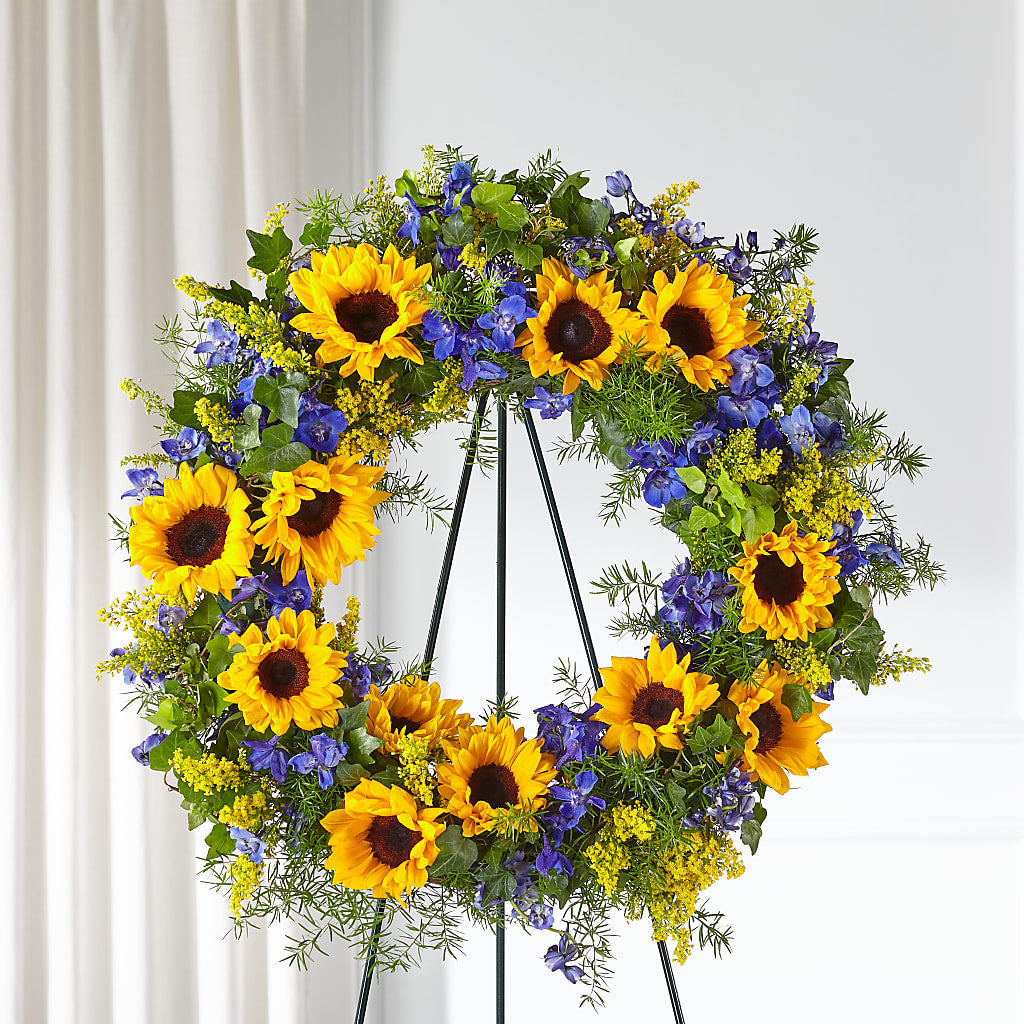 Bright Rays Wreath – BLUEMOON FLORAL & GIFT, Denver CO
