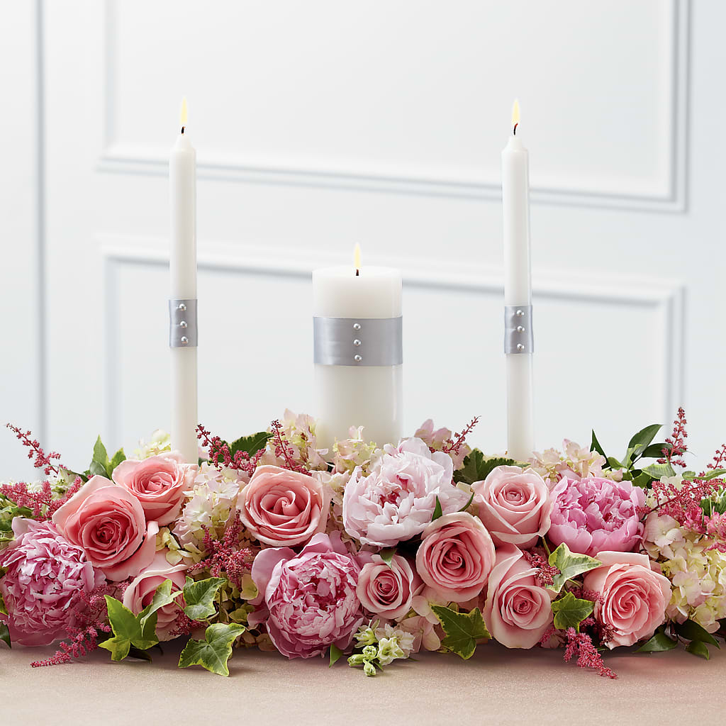 Worldwide Romance Unity Candle Arrangement – BLUEMOON FLORAL & GIFT, Denver CO