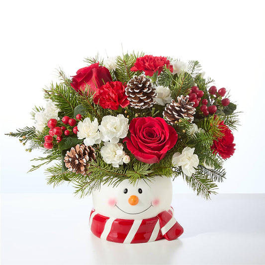 Jolly Snowman Bouquet – BLUEMOON FLORAL & GIFT, Denver CO