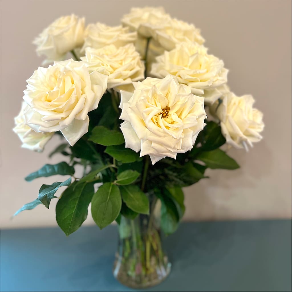 Long Stem Yellow Rose Bouquet – BLUEMOON FLORAL & GIFT, Denver CO