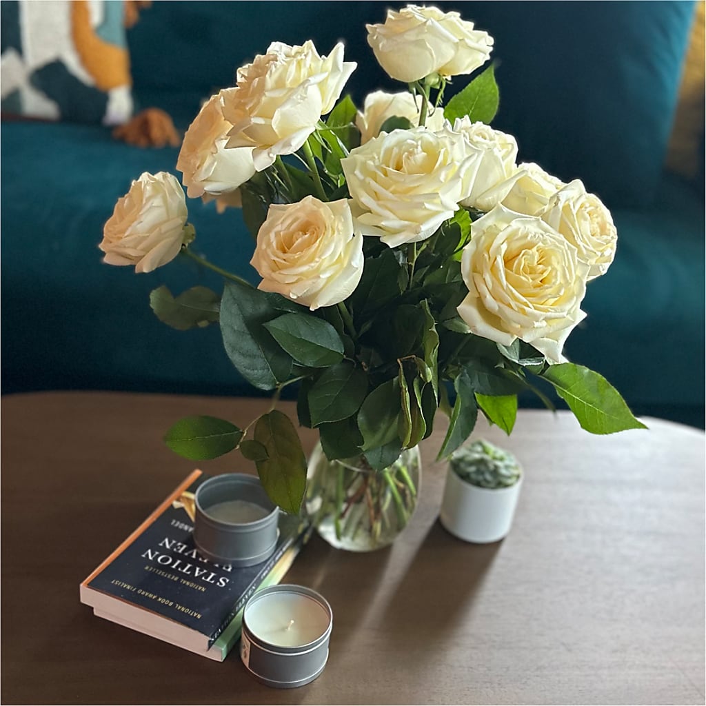 Long Stem Yellow Rose Bouquet – BLUEMOON FLORAL & GIFT, Denver CO