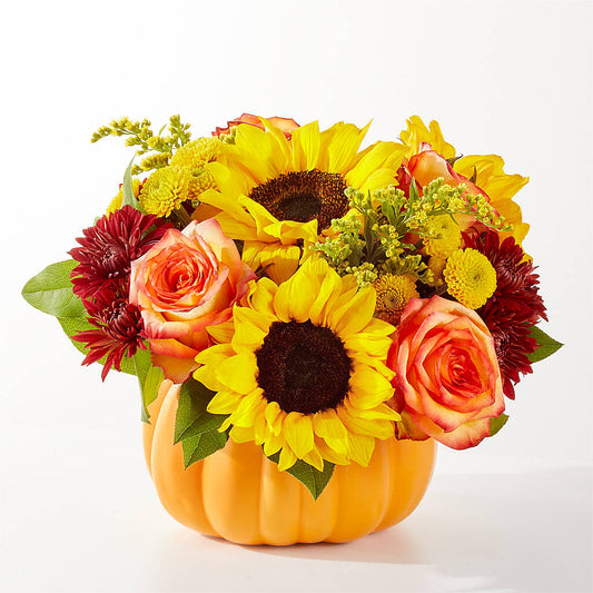Golden Gourd Pumpkin Bouquet – BLUEMOON FLORAL & GIFT, Denver CO