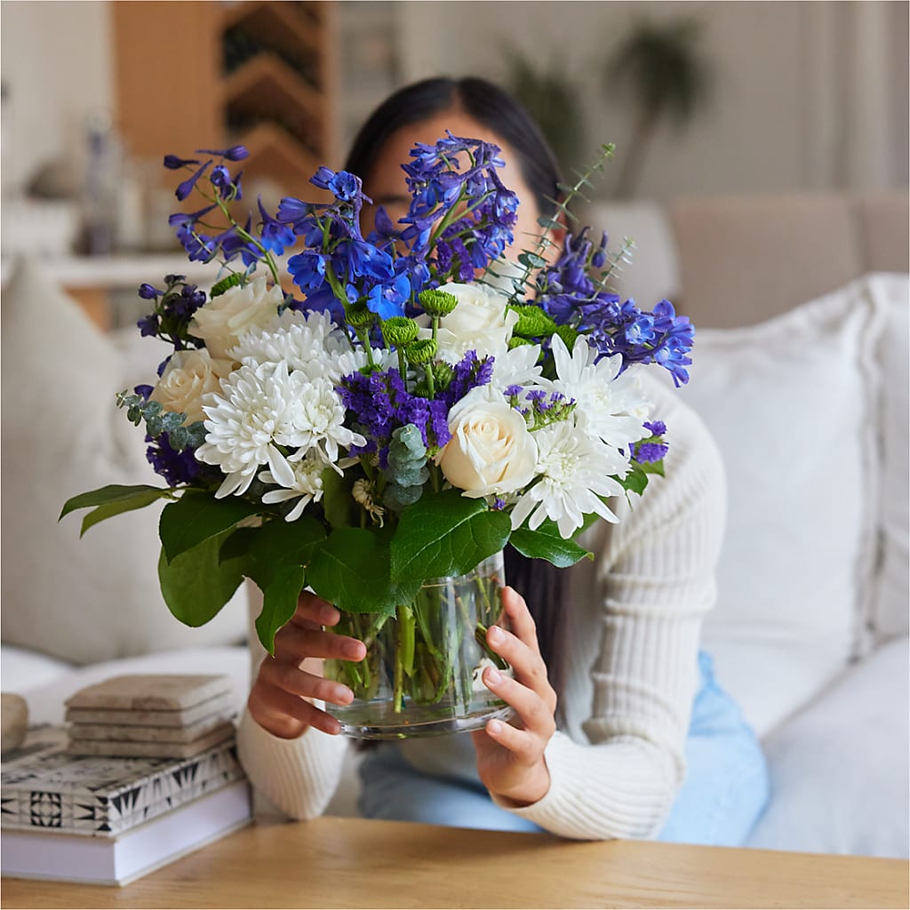 Cerulean Waves Bouquet – BLUEMOON FLORAL & GIFT, Denver CO