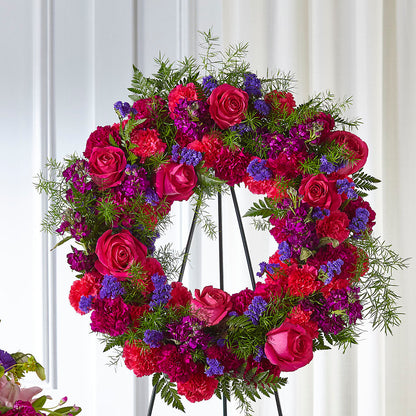 Calming Colors Wreath – BLUEMOON FLORAL & GIFT, Denver CO