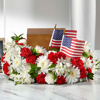 Spirit of Patriotism Cremation Adornment – BLUEMOON FLORAL & GIFT, Denver CO