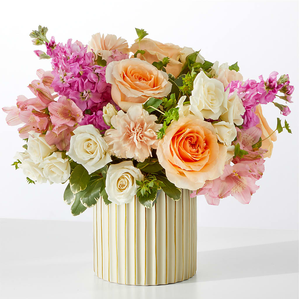Paradise Bouquet with Ivory Vase – BLUEMOON FLORAL & GIFT, Denver CO