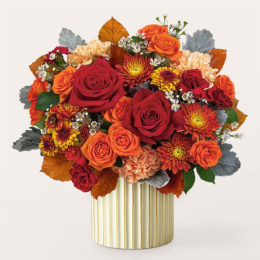 Merlot Bouquet with Ivory Vase – BLUEMOON FLORAL & GIFT, Denver CO