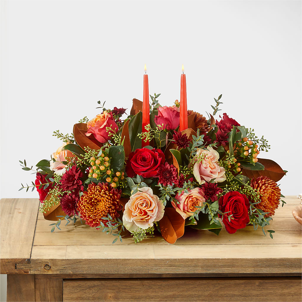 Gather Near Centerpiece – BLUEMOON FLORAL & GIFT, Denver CO